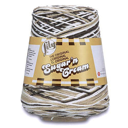 Spinrite Lily Sugar'n Cream Cone Yarn Chocolate Ombre