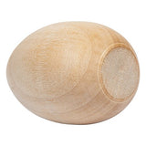 Unpainted Wooden Eggs - For Easter, Crafts and more - 2-1/2" x 1-3/4" - Bag of 6 - by Craftparts Direct