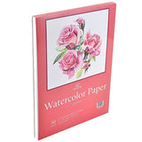 30 Sheets 9 X 12 Watercolor Pad (140lb/300gsm) Fold Over Design Cold Press Watercolor Paper
