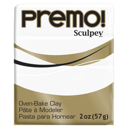 Sculpey Premo Polymer Clay 2 Ounces-White (PE02 5001)