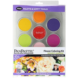 Colorfin PanPastel Ultra Soft Susan's Garden Artist Pastel Set, 9ml, Flower, 10-Pack