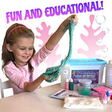 Mermaid Slime Making Kit Supplies for girls | Everything to make Glittery Fishbowl Jelly Cube Foam and Fluffy Cloud Slime with fun recipe booklet