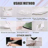 XINFANGXIU 1 Yard Bridal Wedding Dress Sash Belt Applique with Crystals Rhinestones for Women