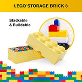 Room Copenhagen Lego Brick Box Stackable Storage Solution, 8, Cool Yellow