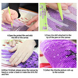DIY 5D Diamond Painting Kits for Adults Kids (Rose), Diamond Art Kits for Beginner, 12"X12" Full Drill Diamond Dots for Adults, Rhinestone Diamond Craft Embroidery Arts for Home Wall Decor Gift