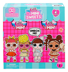 LOL Surprise Loves Mini Sweets Dolls 4-Pack #2 Jolly Rancher, Hershey’s Chocolate, Whoppers, Peeps w/ 32 Surprises, Candy Theme, Accessories, Collectible Doll, Paper Packaging