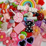 Chenkou Craft 50pcs Lots Mix Assort Easter DIY Flatbacks Resin Flat Back Buttons Scrapbooking Slime