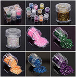 100ml UV Epoxy Resin Crystal Clear Transparent + 60 Decorations Including Glitter, Sequin, Dried Flowers, Coral Flowers & Colorful glassine