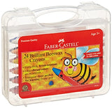 Faber-Castell Beeswax Crayons in Durable Storage Case, 24 Vibrant Colors