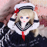 HGCY BJD Doll 1/6 SD Dolls 10.24 Inch Ball Jointed Doll DIY Toys with Full Set Clothes Shoes Wig Makeup, Best Gift for Girls, Can Be Used for Collections, Gifts, Children's Toys