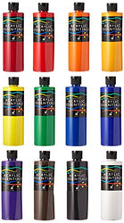 Chroma Acrylic Essential Set, Assorted Vibrant Colors, Set of 12 Pints - 424766