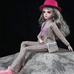 MQllve 16 Moveable Joints BJD Doll Toys with Accessories Clothes Shoes Bag Hat Fashion Figure Dolls Toy for Girls Gift