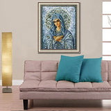 ZHENC 5D Blessed Virgin Mary DIY Full Square Diamond Painting Animals Embroidery Full Drill Craft Decor Cross Stitch Kits