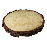 5 Pack Round Rustic Woods Slices, 9"-12", Unfinished Wood, Great for Weddings Centerpieces, Crafts