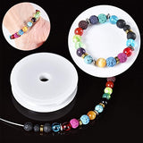 Vankcp 388 Pcs 8MM Chakra Beads and Colorful Lava Rock Stone Chakra Stones for Jewelry Making