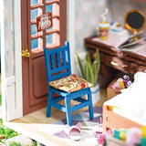 ROBOTIME Dollhouse Kit DIY Miniature Dollhouse with Furniture 1:24 Scale Miniature House Model - Anne's Bedroom