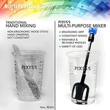 Pixiss Premium Resin Mixer, Handheld Rechargeable Epoxy Mixer, Epoxy Resin Mixer Pro Grade, Resin Stirrer for Resin, DIY Crafts Tumbler, Minimize Bubbles - Ultimate Resin Mixer Kit with 15 Mica Powder