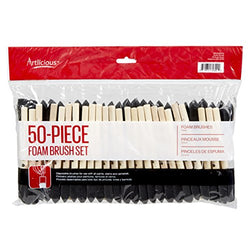 Artlicious - 1" Foam Paint Brush Value Pack of 50
