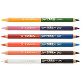 Lyra 3791069 Super Ferby Duo Case K06 6 Coloured Pencil Crayons with 2 Lead Colours per Pencil