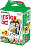 Fujifilm Instax Mini 8 Film Camera (Blue) + Instax Mini Film (20 Shots) + Protective Camera Case + Selfie Lens + Filters + Frames Decorative Design Kit