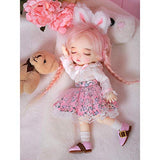 BJD Doll 1/8 SD Dolls 5.9 Inch Ball Jointed Doll DIY Toys with Full Set Clothes Shoes Wig Makeup, Best Gift for Girls, Can Be Used for Collections, Gifts, Children's Toy