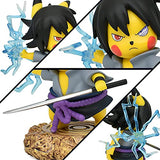 Sasuke Cosplay Pikachu Action Figure Naruto Cosplay Pokemon Figurine Anime Toy Collectibles Statue Gift (Sasuke)