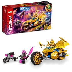 LEGO NINJAGO Jay’s Golden Dragon Motorbike 71768 Ninja Building Toy Set for Boys, Girls, and Kids Ages 7+ (137 Pieces)