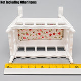 Odoria 1:12 Miniature Baby Doll Crib Dollhouse Nursery Furniture Accessories