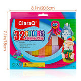 CiaraQ Small Modeling Clay Set, 32 Colors Safe & Non-Toxic Oven Bake Polymer Clay Starter Kit for Kids/Beginners