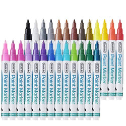 Paint Pens, Shuttle Art 26 Colors Acrylic Paint Markers, Low-Odor Water-Based Quick Dry Paint Markers for Rock, Wood, Metal, Plastic, Glass, Canvas, Ceramic
