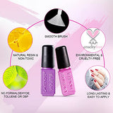 Lavender Violets Soak-off UV Gel Nail Polish Kit with Base Top Gel 18 Colors Nail Gel for Home Nail Salon Nail Art 997