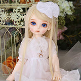 1/4 BJD Doll 39 cm 15.4Inch Ball Jointed SD Dolls Children's Creative Toys with Clothes Outfit Shoes Wig Hair Makeup, Girl Lovers
