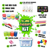 Slime Therapy Kit (Buy With Confidence Stored in US Warehouses Since August 2019) - Crystal Slime, Foam Slime, Magic Sand, Air Dry Clay, Accessories, Macaroon Balls, Glitters, Fragrances, Art Craft