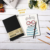 Sketchbook - Sketch Pad 5.5'' x 8.5'', 48-Sheets (98lb/160gsm), Acid Free Sketch Book Painting Writing Paper for Artist and Beginners