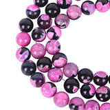 37pcs 10mm Red Fire Agates Round Stone Beads Natural Stone Beads for Jewelry Making Adults 15''/ Strand