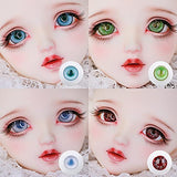 Y&D Bjd Doll Eyeball 10mm/12mm/14mm/16mm Glass Material Colorful Colors Eyes Suitable for 1/3 1/4 1/6 1/8 Doll, A Variety of Styles to Choose