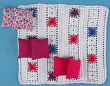 Pillows blanket set dollhouse miniature 1/6 Scale 1:6 play-scale 12 inch for Barbie Blythe coverlet miniature dolls accessories role-playing games