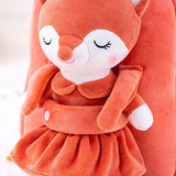 Lazada Toddler Backpack for Kids Girl Toys Fox Animal Plush Backpacks Baby Girl Gifts Age 2+ Brown