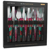 Arteza Acrylic Paints and Palette Knives Bundle, Painting Art Supplies for Artist, Hobby Painters & Beginners