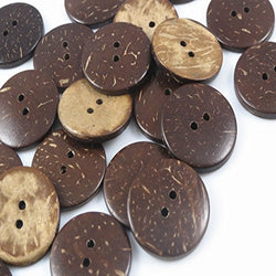 YAKA 100pc New Thick Coconut Shell 2 Holes Button Craft/Sewing/hot Products