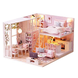 MAGQOO 3D Dollhouse Miniature with Furniture, DIY House Kit with Dust Proof 1:24 Scale Creative Room Idea (Tranquil Life)