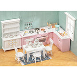 SAMCAMI Dollhouse Kitchen Set - 1 12 Scale Dollhouse Furniture - Miniature Dollhouse Accessories