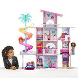 LOL Surprise OMG House of Surprises – New Real Wood Dollhouse with 85+ Surprises, 4 Floors, 10 Rooms, Elevator, Spiral Slide, Pool, Movie Theater Drive Thru, Rooftop- Toy Gift for Girls Ages 4 5 6 7+