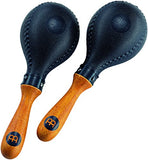 Meinl Percussion, Standard Size with ABS Plastic Shells and Wooden Handles-NOT MADE IN CHINA-for Live Performances and Recording Sessions, 2-YEAR WARRANTY, Concert Maracas (PM2BK)