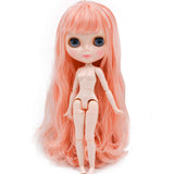 ZIXIZ 12 Inch Customized Dolls with 19 Joint Body, 1/6 BJD Doll is Similar to Neo Blythe with Five Hands as Gift, 4-Color Changing Eyes Shiny Face Doll Nude, Doll Sold Exclude Clothes