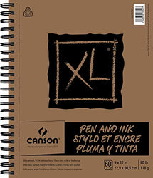 Canson C400100928 XL Series Pen & Ink White, 9-x-12-Inch