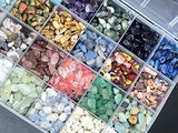 Gemstone Beads Natural Irregular Shaped Stone Chips Crystal Energy Healing Power for Jewelry Making(24 Materials-1)