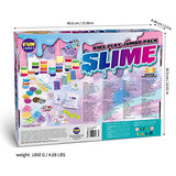 DIY Jumbo Slime Kit for Girls Boys Kids, Funkidz Ultimate Fluffy Cloud Clear Butter Glitter Glow in Dark Slime Making Kits Includes 33 Ready Slime Clay Unicorn Charms Supplies Stress Relief Toy