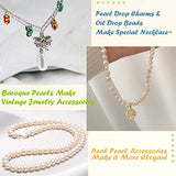 JOJOPLAY Flat Polymer Clay Beads Senior DIY Kit with Enamel Oil Drop Charm Pearls Charm-Includes All You Need to Create Unique Jewelry,Necklace,Bracelets,Accessories, Artwork and More!