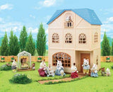 Calico Critters Sky Blue Terrace Gift Set, Dollhouse Playset with Figures, Furniture and Accessories
